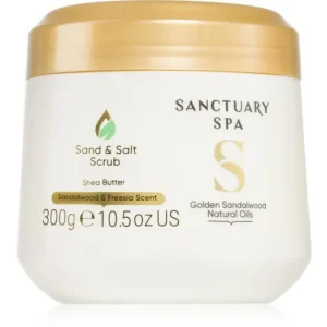 Vedd meg most Sanctuary SpaGolden Sandalwood só peeling testre