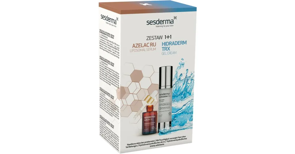 Csak ma SesdermaAzelac RU + Hidraderm TRX Set karácsonyi ajándékszett a sötét foltok ellen