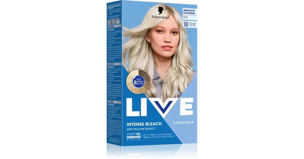 SchwarzkopfLIVE Intense Bleach festékeltávolító készítmény hajra Prémium