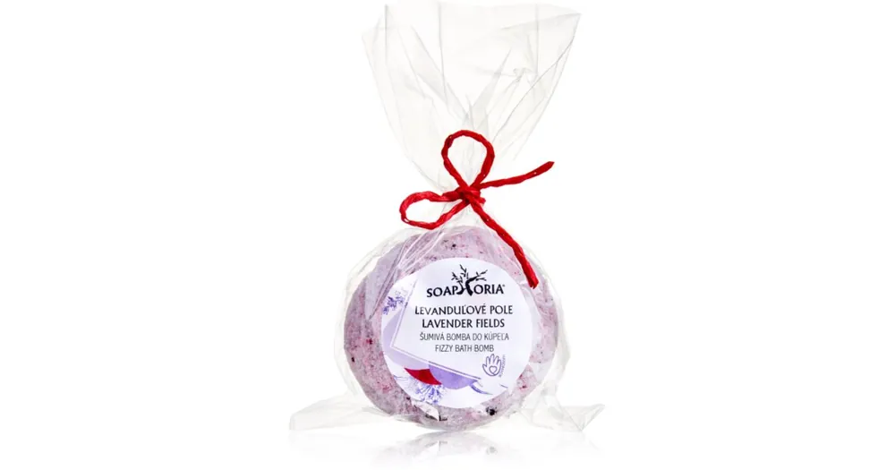 Különleges ajánlat SoaphoriaLavender Fields Fizzy Bath Bomb fürdőbomba regeneráló hatással