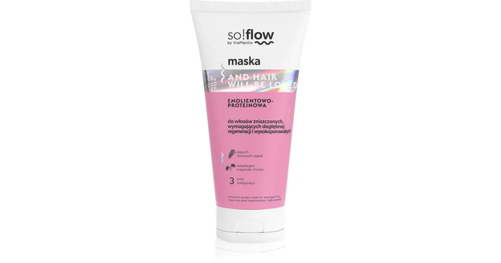 Ne maradj le so!flowDamaged Hair Protein-Emollient Mask erősítő maszk a károsult hajra