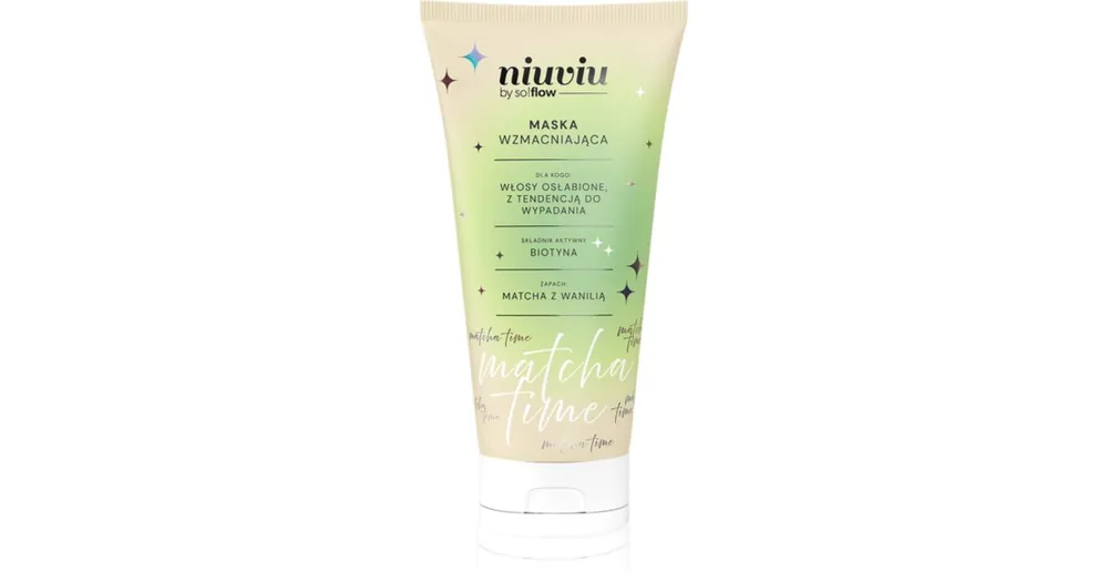 so!flowMatcha Time Strengthening Hair Mask intenzíven tápláló maszk a sérült, töredezett hajra Kiárusítás