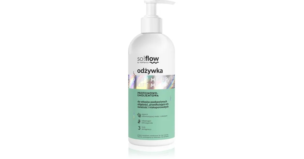 Kiárusítás so!flowHair Without Volume Protein-Emollient Conditioner kondicionáló lelapuló hajra