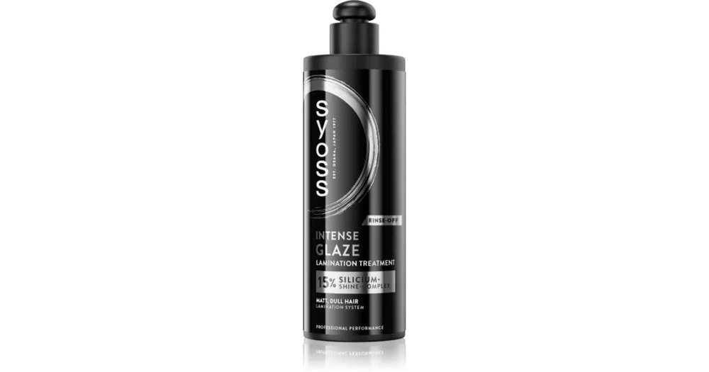Kedvezményes ár SyossIntense Glaze Lamination Treatment intenzív ápolás a fénylő és selymes hajért