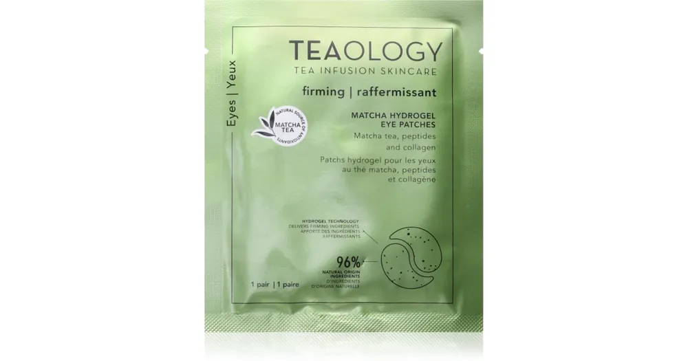 TeaologyMatcha Infusion Hydrogel Eye Patches regeneráló hidrogéles szem alatti párnácskák kollagénnel Alacsony ár