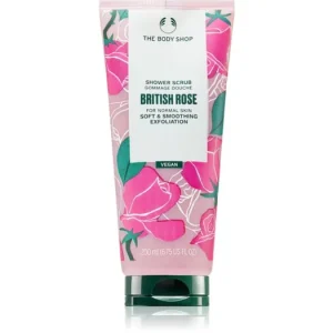 Exkluzív ajánlat The Body ShopBritish Rose Shower Scrub gyengéd testpeeling rózsa illattal