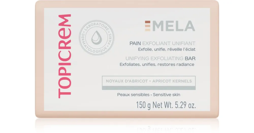 TopicremMELA Unifying Exfoliating Bar tisztító szappan hámlasztó hatással Vedd meg most