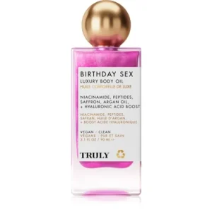 Olcsóbb TrulyBirthday Sex hidratáló testápoló olaj hialuronsavval