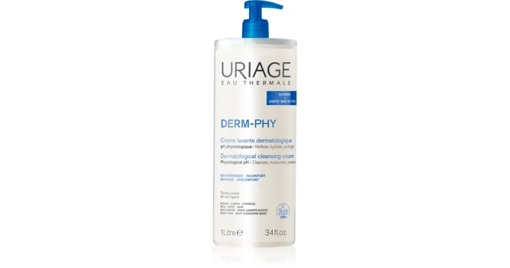 Kedvezményes ár UriageDERM-PHY Dermatological Cleansing Cream hidratáló tusfürdő