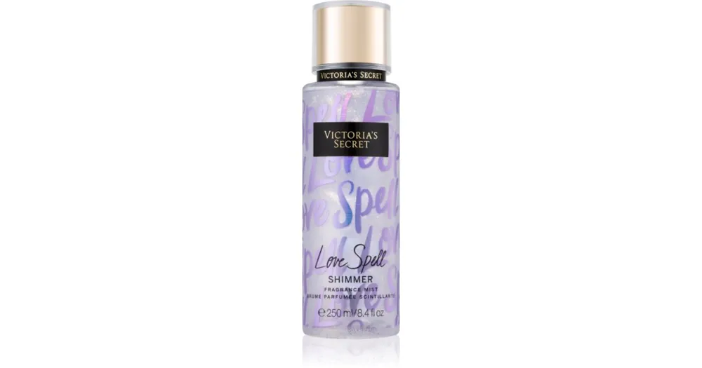 Végkiárusítás Victoria‘s SecretLove Spell Shimmer testápoló spray csillámporral