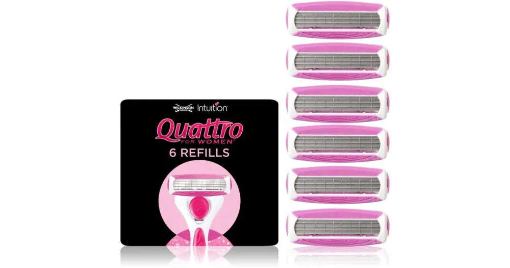 Wilkinson SwordIntuition Quattro for Women tartalék kefék Vásárlói kedvenc