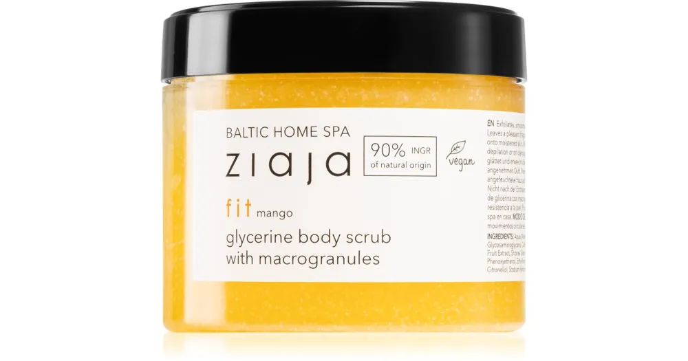 ZiajaBaltic Home Spa Fit Mango durvaszemcsés peeling glicerinnel Alacsony ár