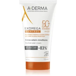 A-DermaExomega Control Emollient Solar Cream védőkrém arcra és testre Expressz szállítás
