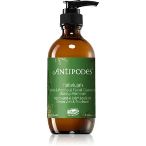 Nézd meg most AntipodesHallelujah Lime & Patchouli arctisztító és szemfestéklemosó gél az arcra