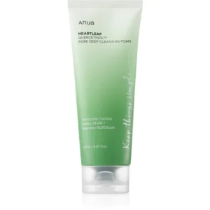 Akció AnuaHeartleaf Quercetinol Pore Deep Cleansing Foam mélyisztító hab kombinált és zsíros bőrre