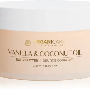 ArganicareBody Butter Vanilla & Coconut Oil testvaj kókuszolajjal Alacsony ár