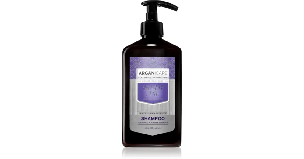ArganicareSilver Shampoo sampon semlegesíti a sárgás tónusokat Akció