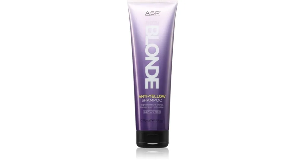 Expressz szállítás ASPSystem Blonde Anti-Yellow élénkítő sampon szőke és ősz hajra