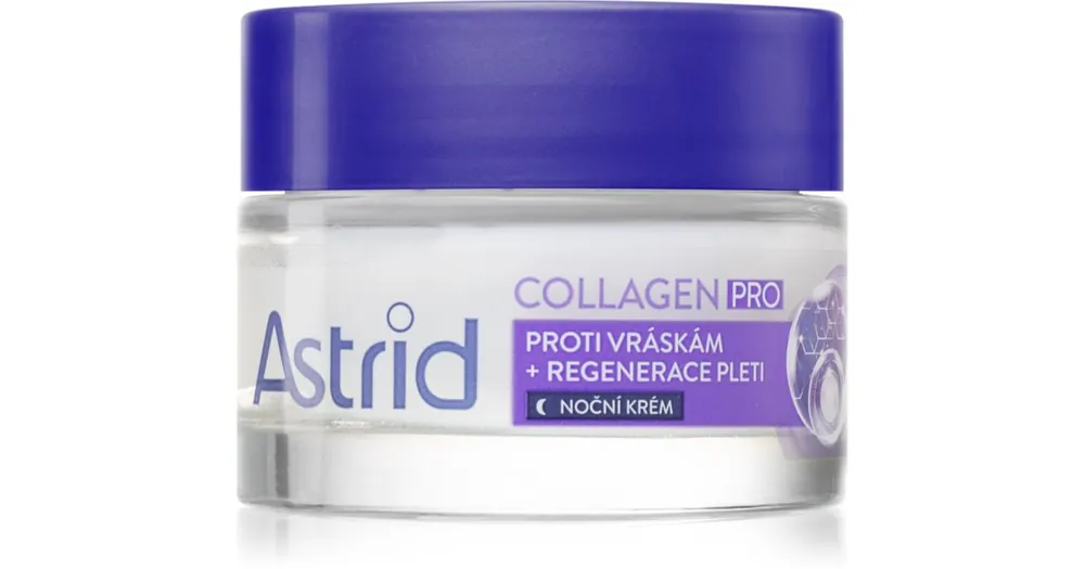 AstridCollagen PRO éjszakai krém az öregedés összes jele ellen regeneráló hatással Szuper akció