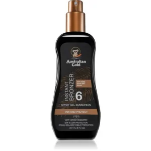 Australian GoldSpray Gel Sunscreen With Instant Bronzer napvédő spray bronzosítóval Vásárlói kedvenc