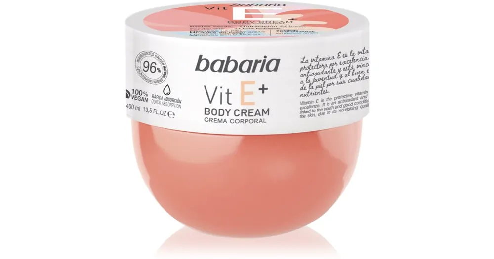 BabariaVitamin E testápoló tej E-vitaminnal Biztonságos fizetés