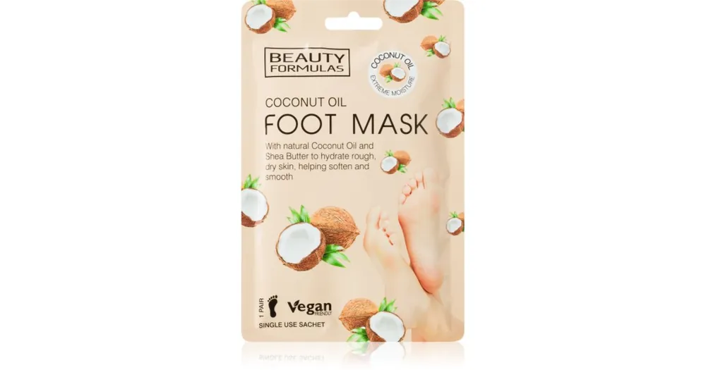 Beauty FormulasCoconut Oil hidratáló és tápláló maszk lábakra Árcsökkenés