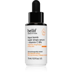 Kihagyhatatlan ajánlat belifAqua Bomb Super Drops Serum Vitamin C 8% bőrélénkítő szérum C-vitaminnal ránctalanító hatással