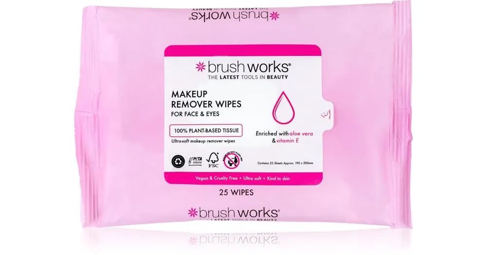 Újdonság BrushworksMakeup Remover Wipes Sminkeltávolító kendők