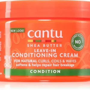 Azonnali szállítás CANTUShea Butter Leave-In Conditioning Cream öblítés nélküli kondicionáló a hullámos és göndör hajra