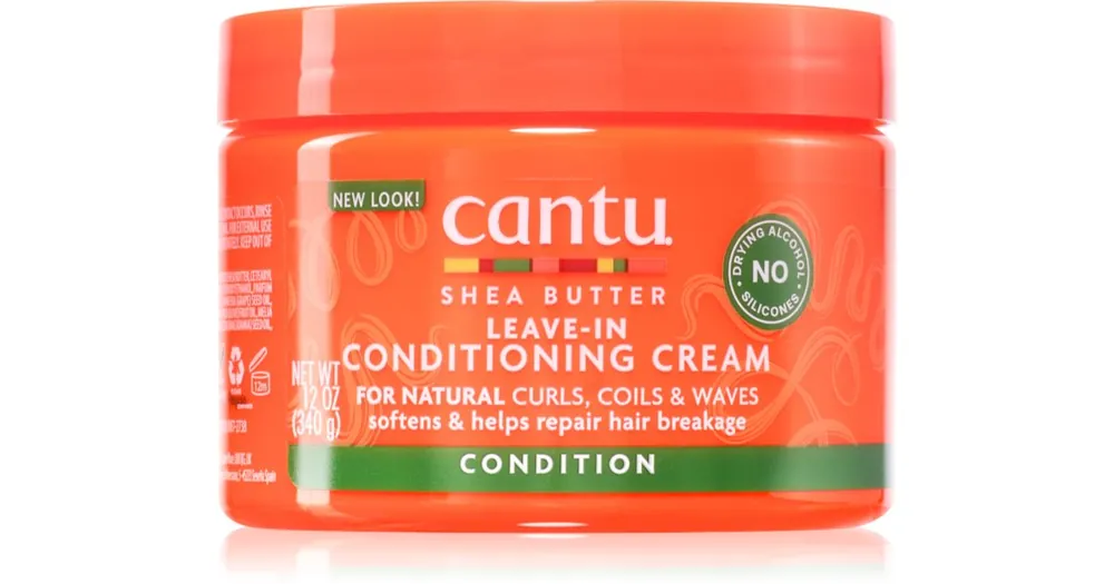 Azonnali szállítás CANTUShea Butter Leave-In Conditioning Cream öblítés nélküli kondicionáló a hullámos és göndör hajra