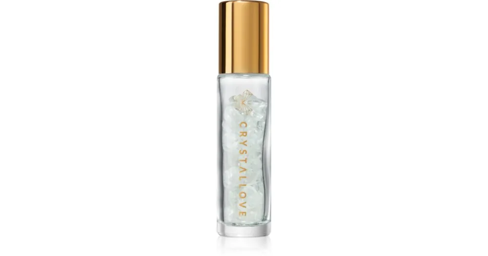 CrystalloveClear Quartz Oil Bottle roll-on kristályokkal utántölthető Kedvezmény