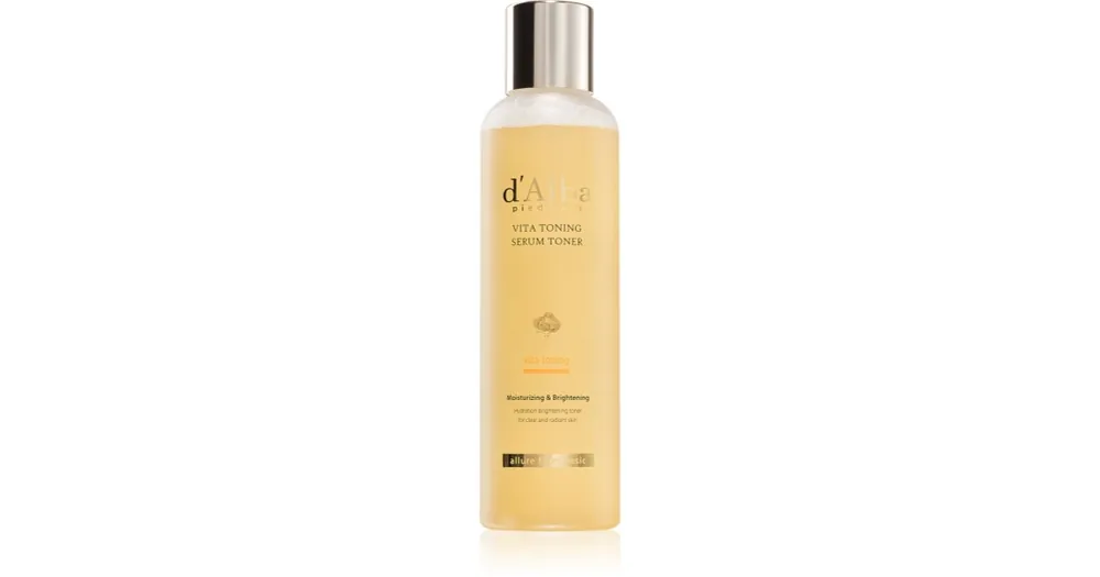 d‘AlbaVita Toning Serum Toner hidratáló tonik az élénk és kisimított arcbőrért Árengedmény