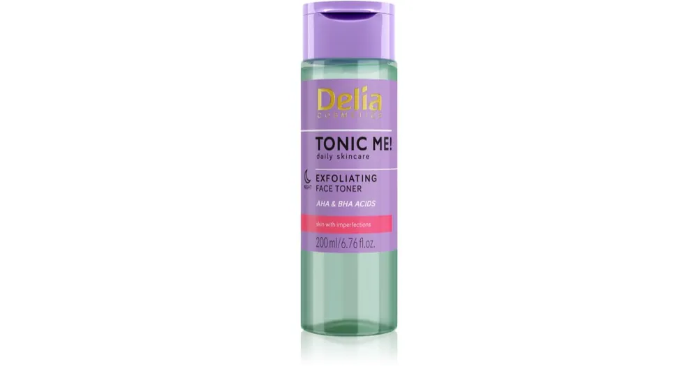Delia CosmeticsTonic Me! gyengéd bőrhámlasztó tonik éjszakára Népszerű