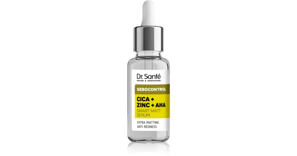 Dr. SantéSebocontrol Cica + Zinc + AHA mattító szérum a kitágult pórusok ősszehúzására Különleges ajánlat
