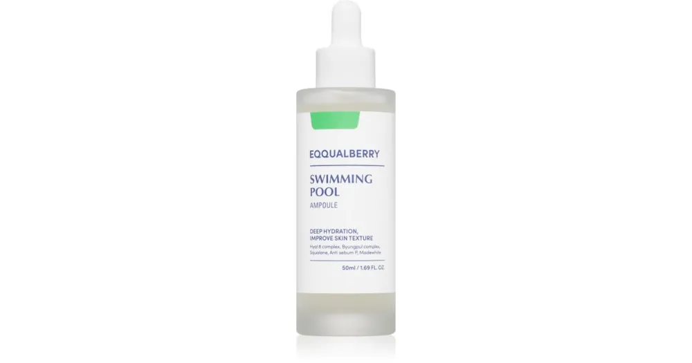 Azonnali szállítás EQQUALBERRYSwimming Pool Ampoule Intenzíven hidratáló szérum nyugtató hatással