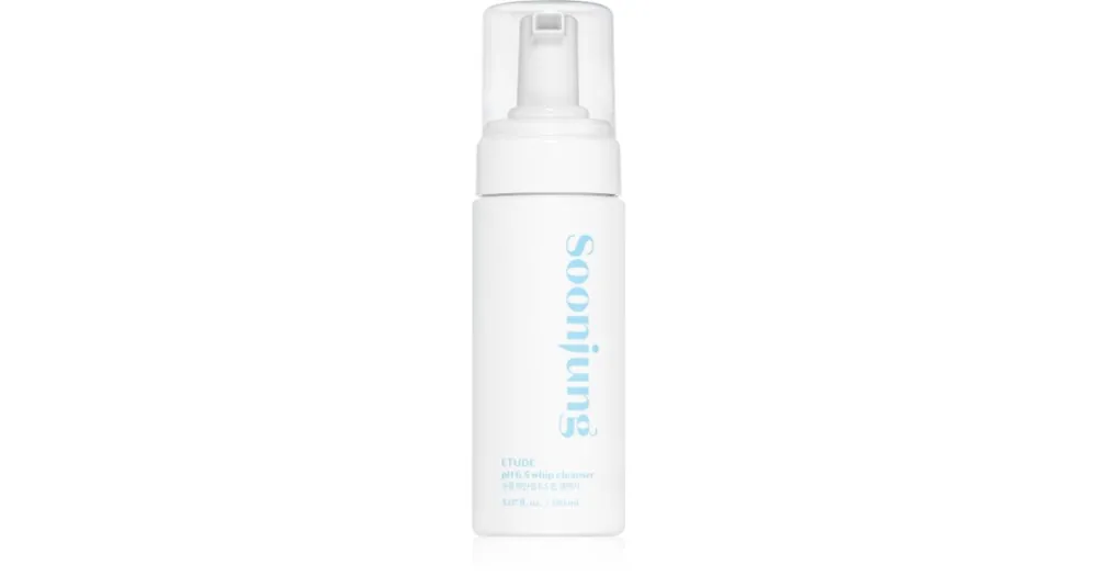 Nézd meg most ETUDESoonJung pH 6.5 Whip Cleanser finoman tisztító hab érzékeny és irritált bőrre