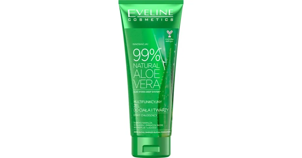 Eveline Cosmetics99% Natural Aloe Vera hidratáló gél arcra és testre Korlátozott ajánlat