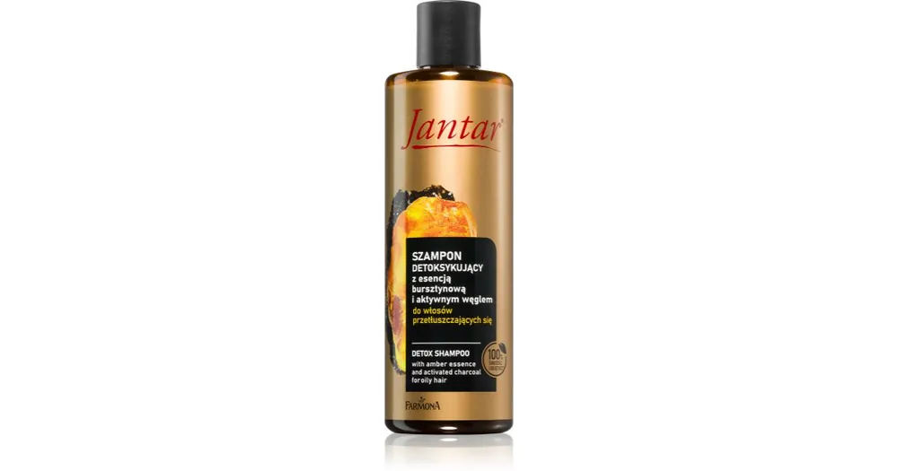 Árengedmény FarmonaJantar Amber Essence Tisztító méregtelenítő sampon zsíros hajra