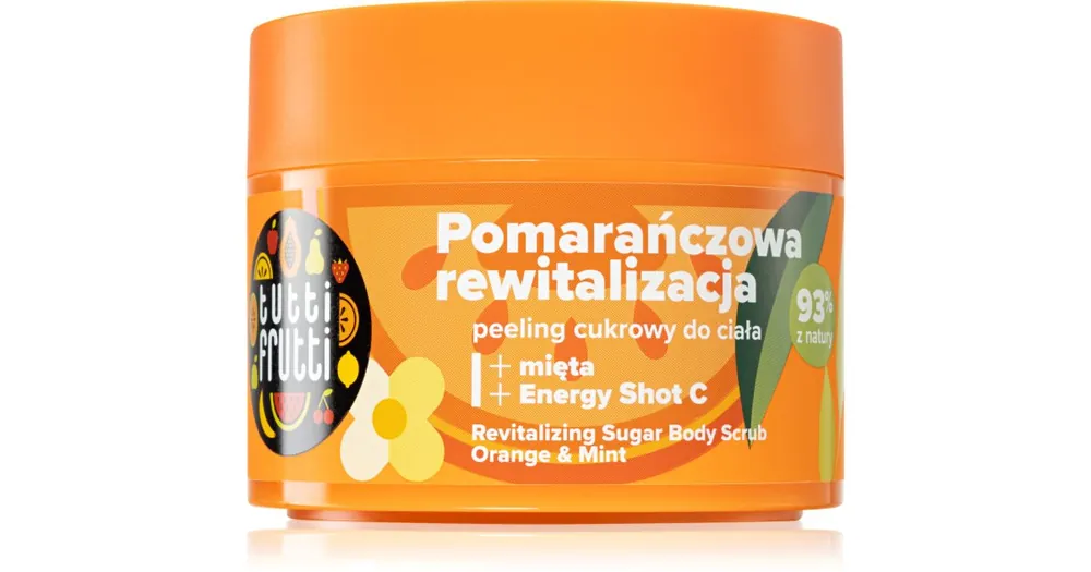 Kedvezményes ár FarmonaTutti Frutti Minty Orange frissítő cukor bőrradír testre