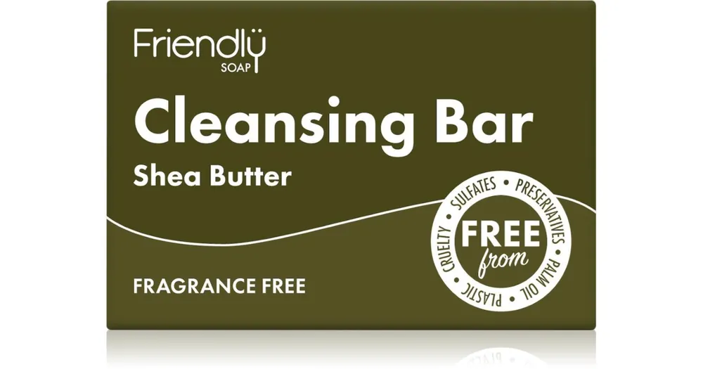 Friendly SoapCleansing Bar Shea Butter természetes szappan az arcra Kedvezményes ár