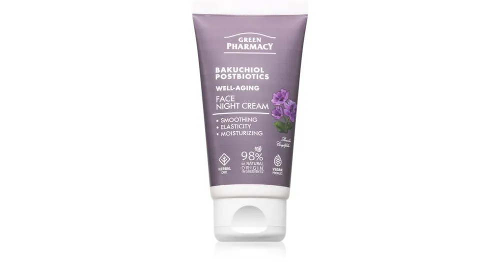 Green PharmacyBakuchiol & Postbiotics Night Face Cream hidratáló éjszakai krém a ráncok ellen Ajánlat
