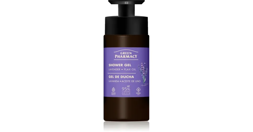 Gyors kiszállítás Green PharmacyLavender & Flax Oil tusfürdő gél
