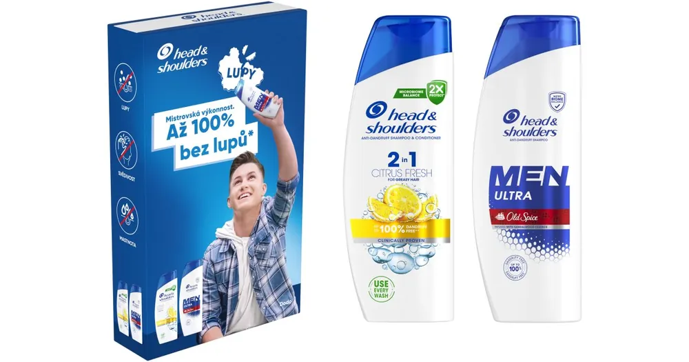 Gyors szállítás Head & ShouldersCitrus Fresh + Ultra Old Spice ajándékszett uraknak