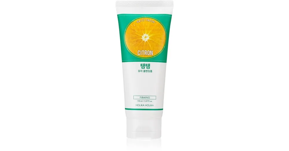 Holika HolikaDaily Fresh Citron hámlasztó és tisztító hab kombinált és zsíros bőrre Szuper ajánlat