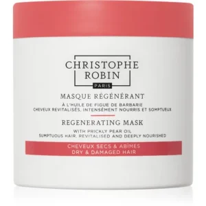 Legjobb ár Christophe RobinRegenerating Mask with Prickly Pear Oil regeneráló maszk száraz, sérült, vegyileg kezelt hajra