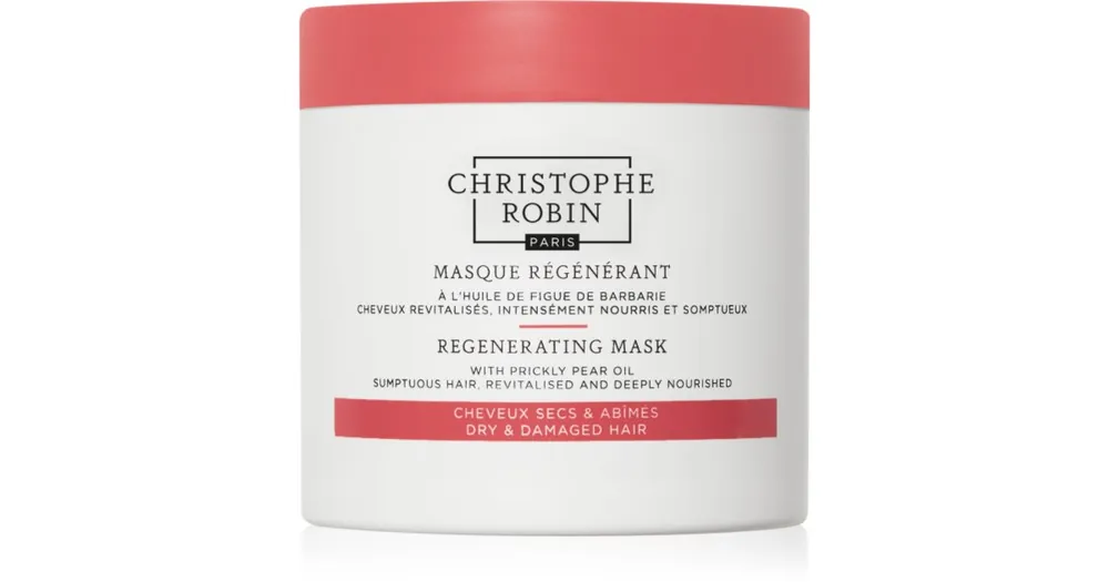 Legjobb ár Christophe RobinRegenerating Mask with Prickly Pear Oil regeneráló maszk száraz, sérült, vegyileg kezelt hajra