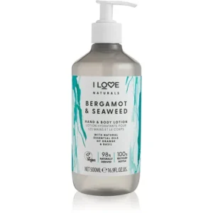 Olcsóbb I LoveNaturals Bergamot & Seaweed kéz és testápoló krém