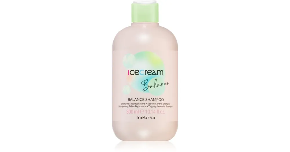 Olcsó InebryaIce Cream Balance Shampoo sampon a faggyútermelés szabályozására