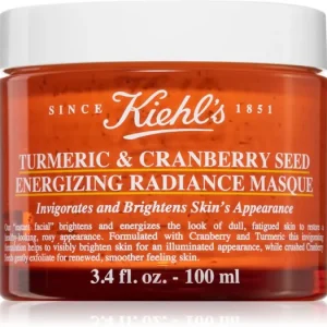 Bestseller Kiehl‘sTurmeric & Cranberry Seed Energizing Radiance Mask élénkítő arcmaszk minden bőrtípusra, beleértve az érzékeny bőrt is
