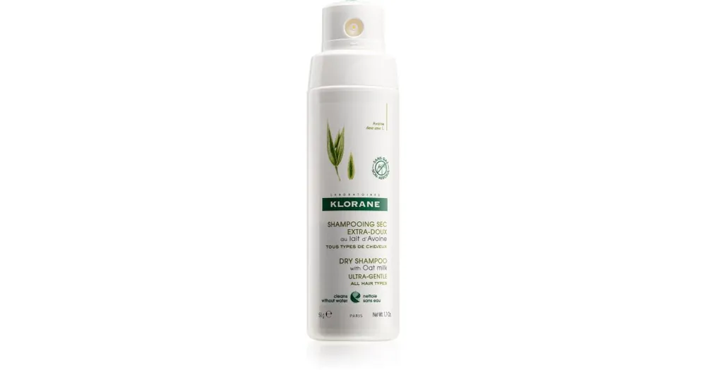 KloraneULTRA-GENTLE Dry Shampoo with Oat Milk száraz sampon aeroszol nélkül Újdonság